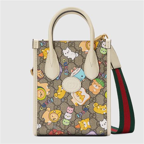 gucci animal print tote|Gucci reversible tote uk.